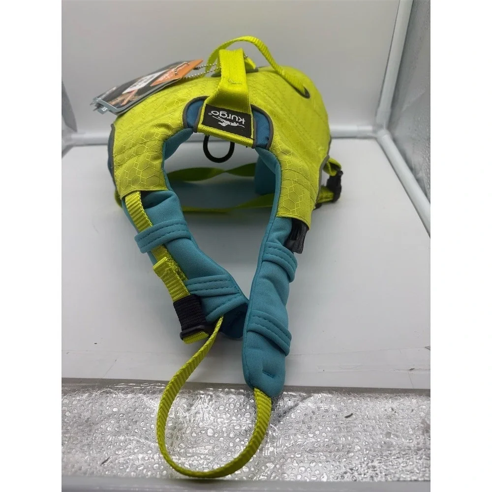 Kurgo Dog Life Jacket Flotation Vest XS Yellow/Teal Handle & D-Ring